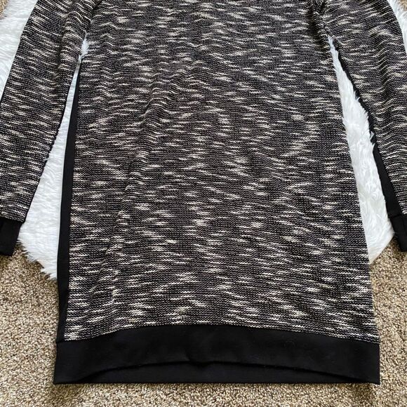 Victoria’s Secret Dress Sheath Long Sleeve Textured Black Women’s Size Small - Picture 4 of 10